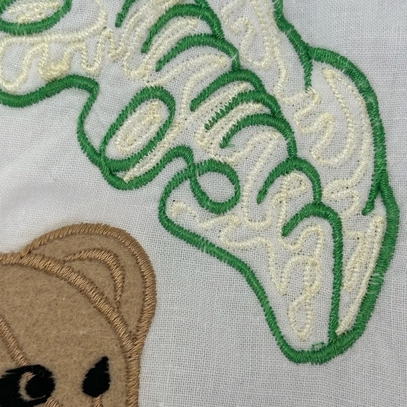 Vtg Together Pull On Drawstring Waist Teddy Bear Pants L Tapered Leg High Rise - Picture 7 of 16